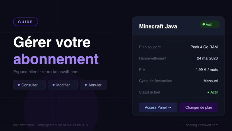 Gérer son abonnement Koinswift : guide complet espace client
