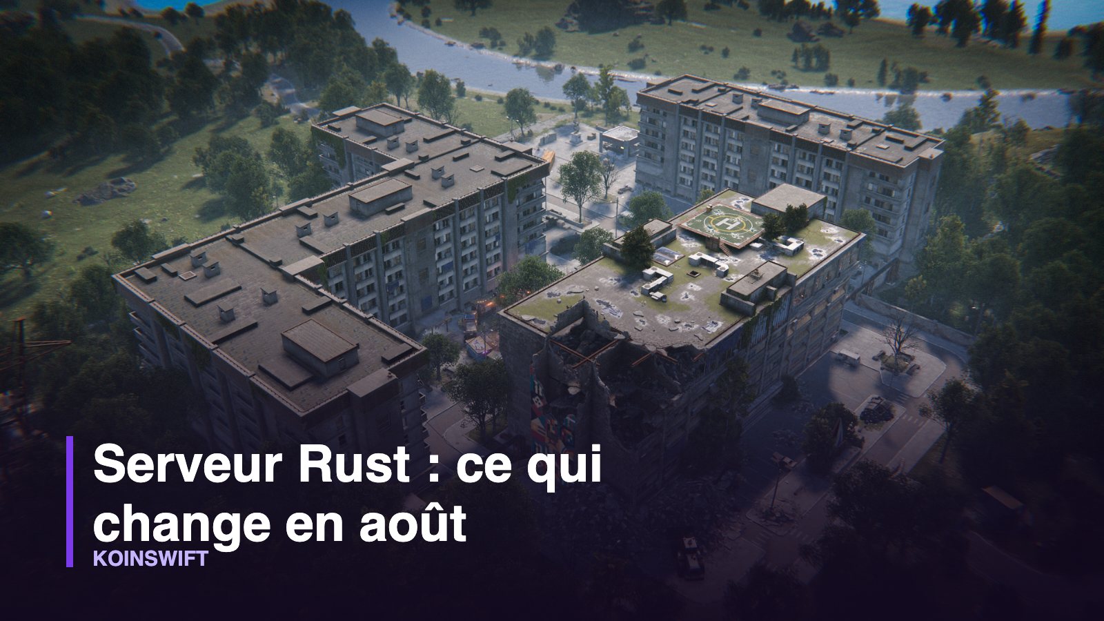 Complexe d’appartements de Rust, monument ajouté par Facepunch en juillet 2026, avec le titre de l’article